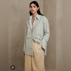 Banana Republic Striped Button Down Shirt